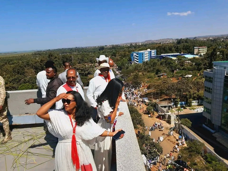 Kana ZeGelila Procession Balcony View over Bahir Dar